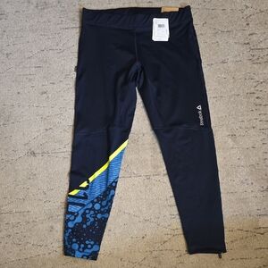 Reebok Women's Black Skinny Fit Osr Long Tight, NWT